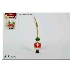 APPENDINI LEGNO SOLDATO SCHIACCIANOCI SET 2 PZ