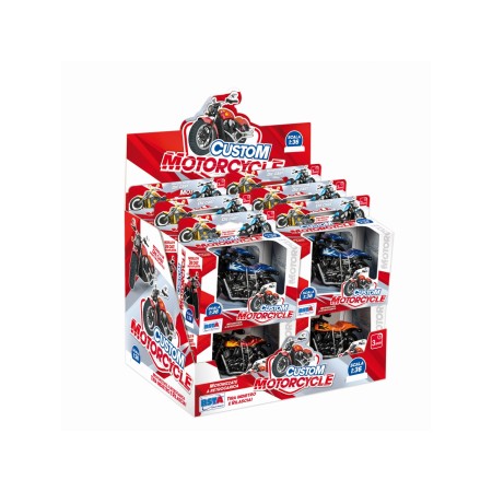 MOTOCICLETTE DIE CAST RETROCARICA 1:43