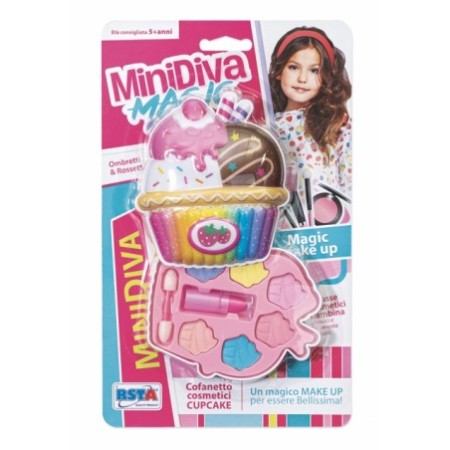 SET MINIDIVA COSMETICI TROUSSE CUP CAKE BLISTER