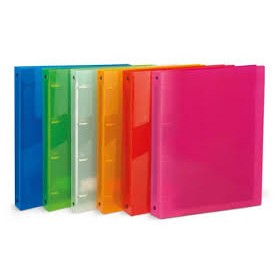 RACCOGLITORI 4 ANELLI TRASP. COLORATI LISCI 30 MM