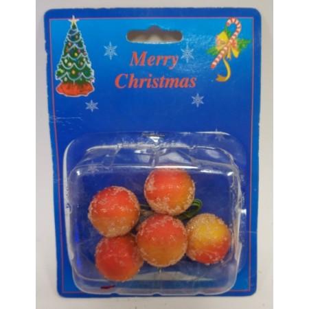 ADDOBBI ALBERO GIALLO ROSSO GLITTER