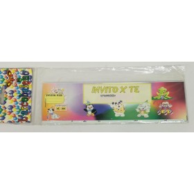 BLOCCHETTI INVITO FESTA ANIMALI CARTOON