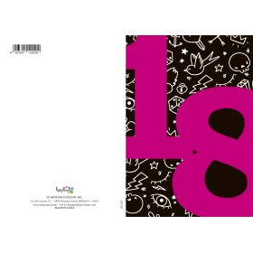 BIGLIETTI MARPIMAR 18 ANNI METAL C/GLITTER