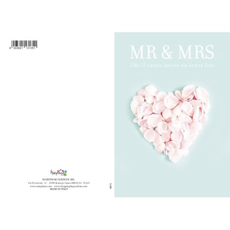 BIGLIETTI MARPIMAR MATRIMONIO C/GLITTER