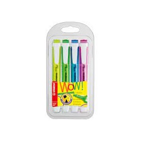 BLISTER EVIDENZIATORI STABILO X4 FLUO