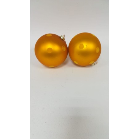 SFERA DI VETRO 12CM ORO