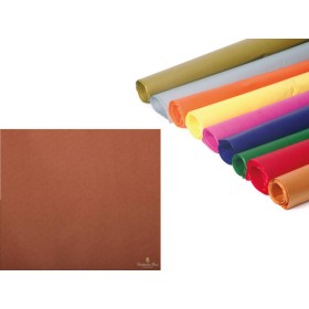 CARTA VELINA PZ 24 MARRONE CH. 46