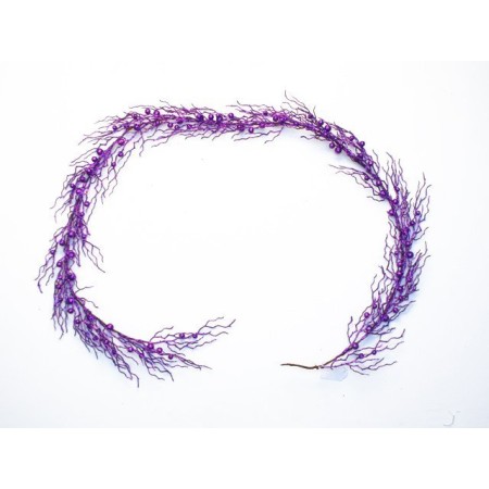 FESTONE GLITTERATO VIOLA 180CM