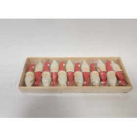 10 TESTE BABBO TERRACOTTA CM.7 C/APPENDINO