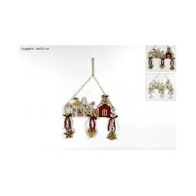 APPENDINO LEGNO CASETTA BABBO NATALE C/LUCE