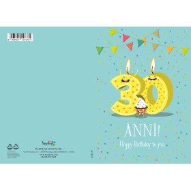 BIGLIETTI MARPIMAR COMPLEANNO 30 ANNI