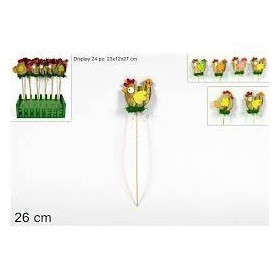 SPILLONI SET 2 PZ CONIGLIO/GALLINA C/UOVO