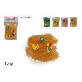 RAFFIA 15 GR CON DECORAZIONI IN FELTRO