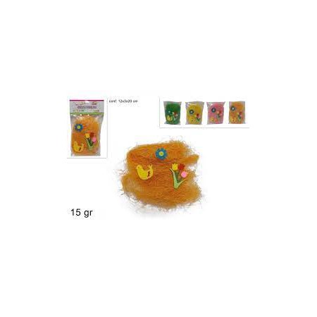 RAFFIA 15 GR CON DECORAZIONI IN FELTRO