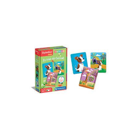 SAPIENTINO BABY MONTESSORI CARD LE CASE DEI CUCCIOLI