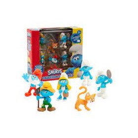 SET 6 PERSONAGGI PUFFI CON BIRBA CM 5.5