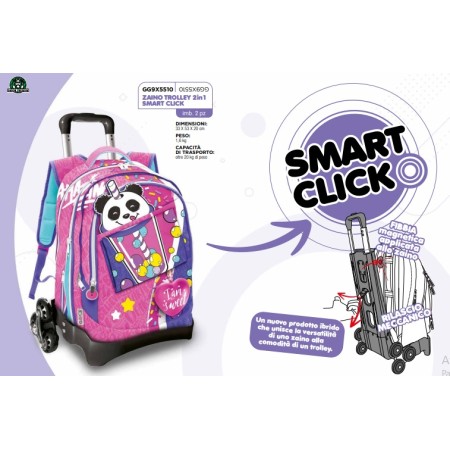 ZAINI TROLLEY GOPOP BUBBLE STAR 3 RUOTE
