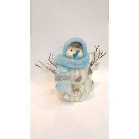 PUPAZZO DI NEVE POLYFOAM 22 CM