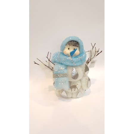 PUPAZZO DI NEVE POLYFOAM 22 CM