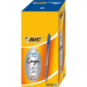 BIRO BIC CRISTAL LARGE BLU PZ.50