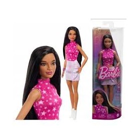 BARBIE FASHIONISTAS MAGLIA CON STELLE/VESTITO BIANCO