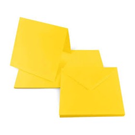 BIGLIETTI E BUSTE GIALLE FORMATO 4 KARTOS