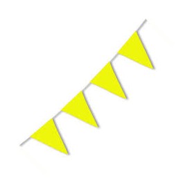 FESTONI BANDIERINE 20X30 10 MT GIALLE