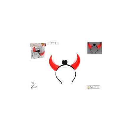 CERCHIETTO CON CORNA E LUCI