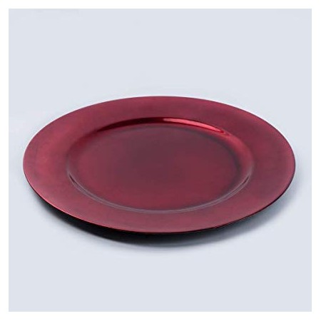 PIATTI TONDI ROSSI 33CM PZ 36