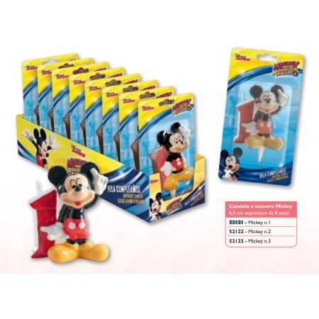 CANDELE TORTA MICKEY N.1