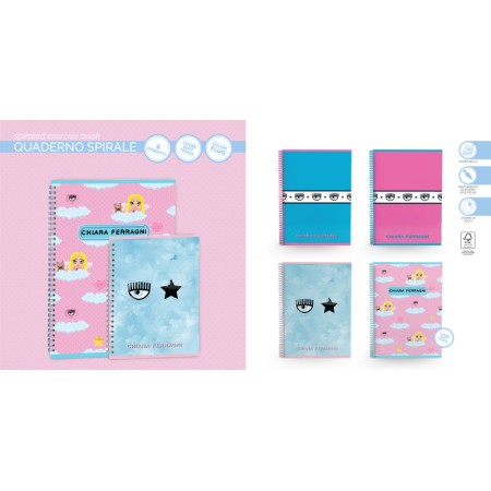 QUADERNI SPIRALI CHIARA FERRAGNI 1R