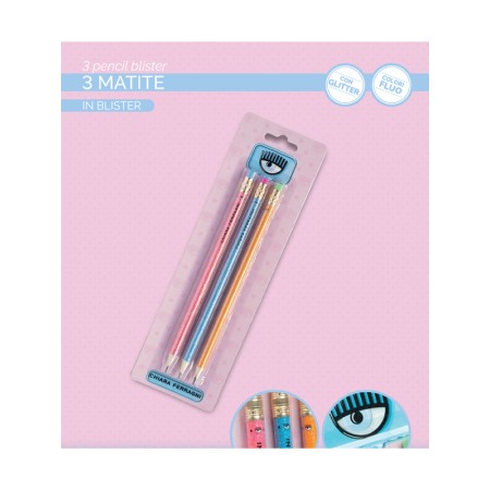 BLISTER 3 MATITE GLITTER CHIARA FERRAGNI