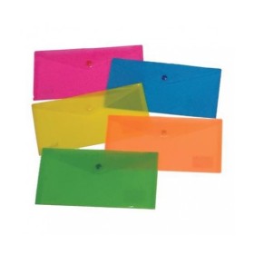 BUSTE CON BOTTONE FLUO 13X25