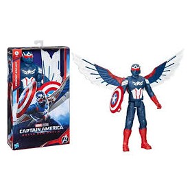 AVN PERSONAGGIO TITAN HERO 30CM DELUXE - CAPTAIN AMERICA