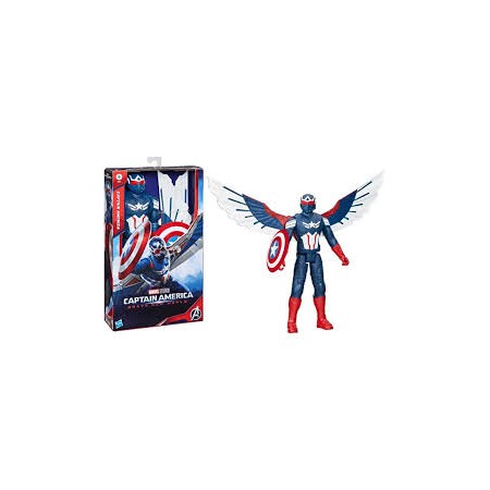AVN PERSONAGGIO TITAN HERO 30CM DELUXE - CAPTAIN AMERICA