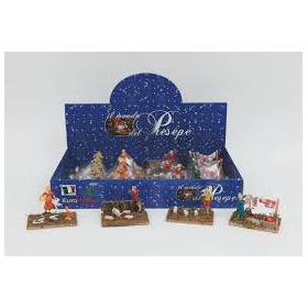 PASTORI FIORAI SU BASE LEGNO.