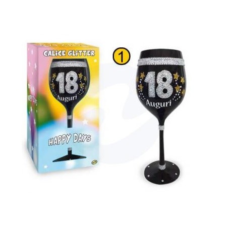 CALICE MAXI NERO GLITTER