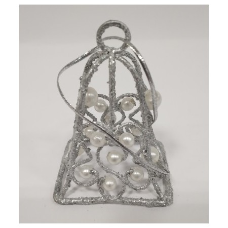 ADDOBBO ALBERO CAMPANA ARGENTO