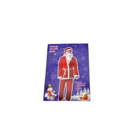 VESTITO BABBO NATALE VELLUTO ROSSO