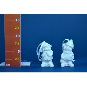 APPENDINO PORCELLANA BIANCO 8CM 2ASS