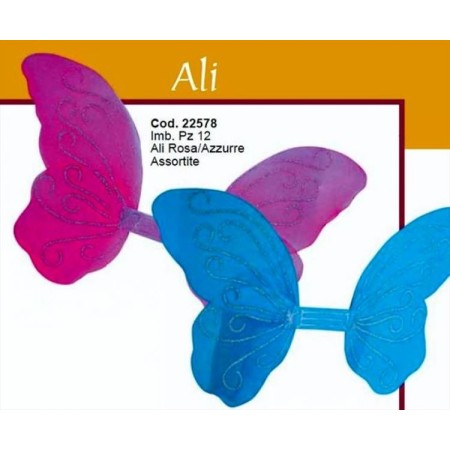 ALI PIUMATE AZZURRE/ROSA