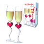 COPPIA FLUTES CON CUORE