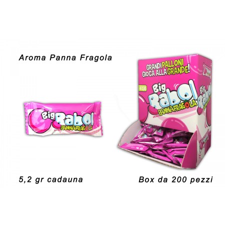 GOMME BIG BABOL PANNA FRAGOLA 200PZ