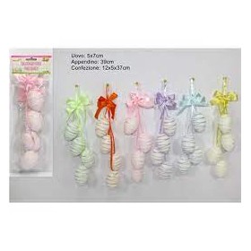 UOVA DECORATE 4PZ FILO 7 CM