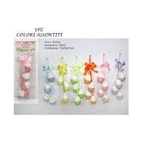 UOVA DECORATE 4PZ PAILETTES 7 CM