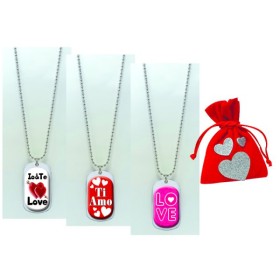 COLLANA CON PIASTRINA SAN VALENTINO