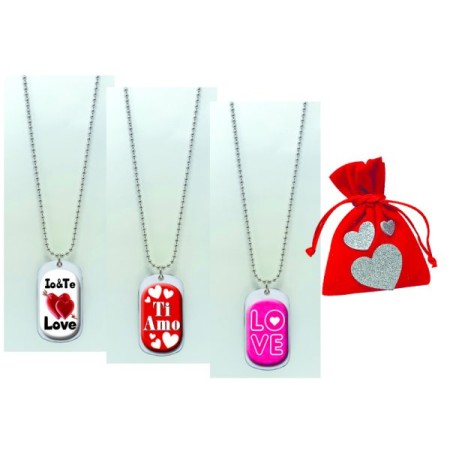 COLLANA CON PIASTRINA SAN VALENTINO