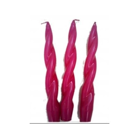 CANDELA TORCIGLIONE 23 CM VIOLA