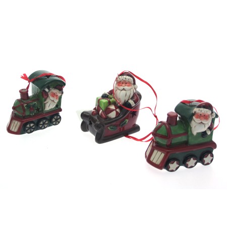 SOGGETTO DECORATIVO IN CERAMICA CON LED 3ASS.