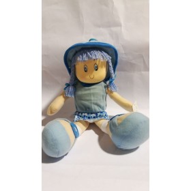 BAMBOLE DI PEZZA AZZURRA